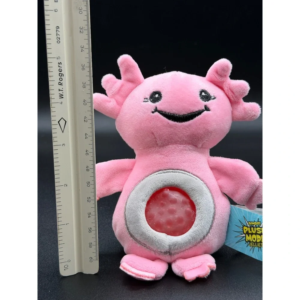 Jumbo Plush Mode Jellies Salami Pink Axolotl Squishy Jelly Belly Stuffed Toy 6in